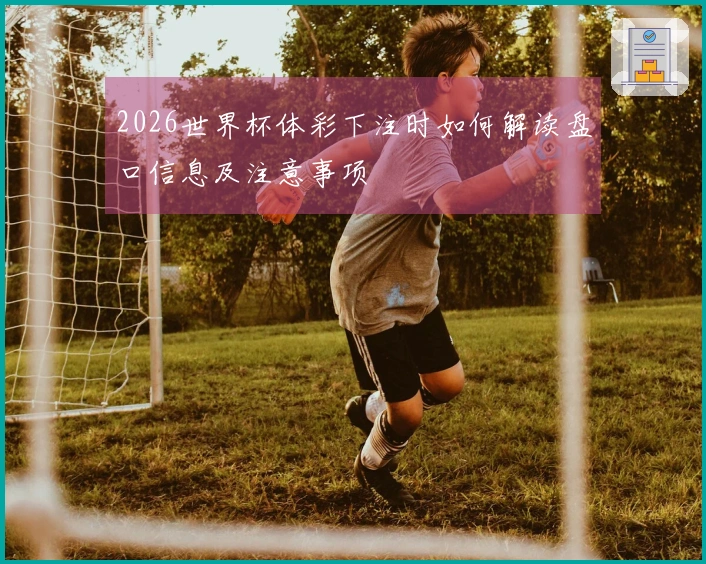 2026世界杯体彩下注时如何解读盘口信息及注意事项